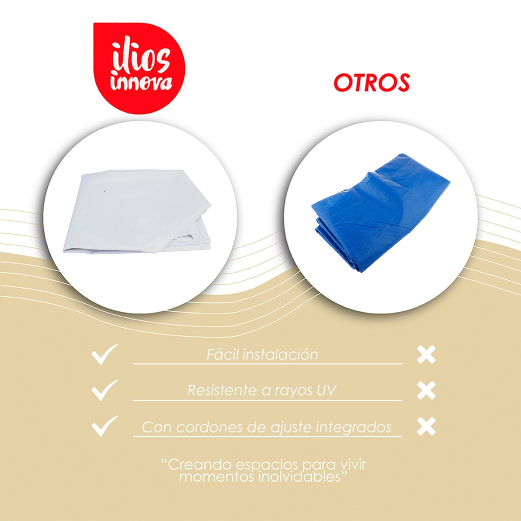 Lona 2x3 600D Blanca