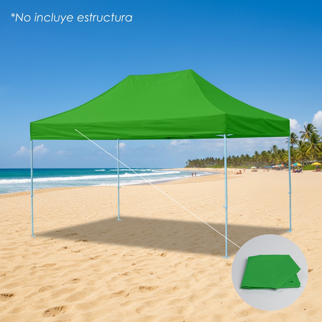 Lona 3x4.5 600D Verde