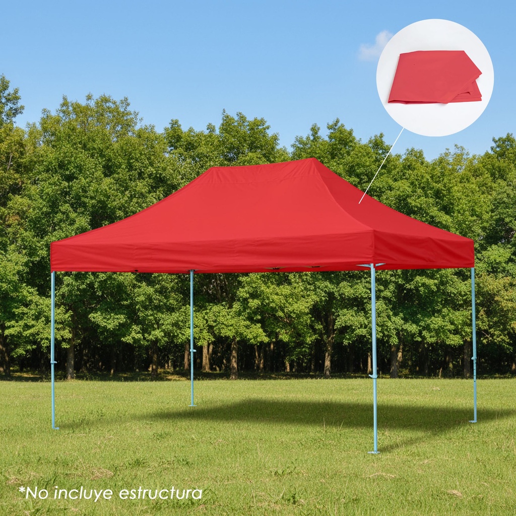 Lona 3x4.5 600D Roja