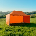 Toldo Plegable 3x4.5 con Paredes Naranja