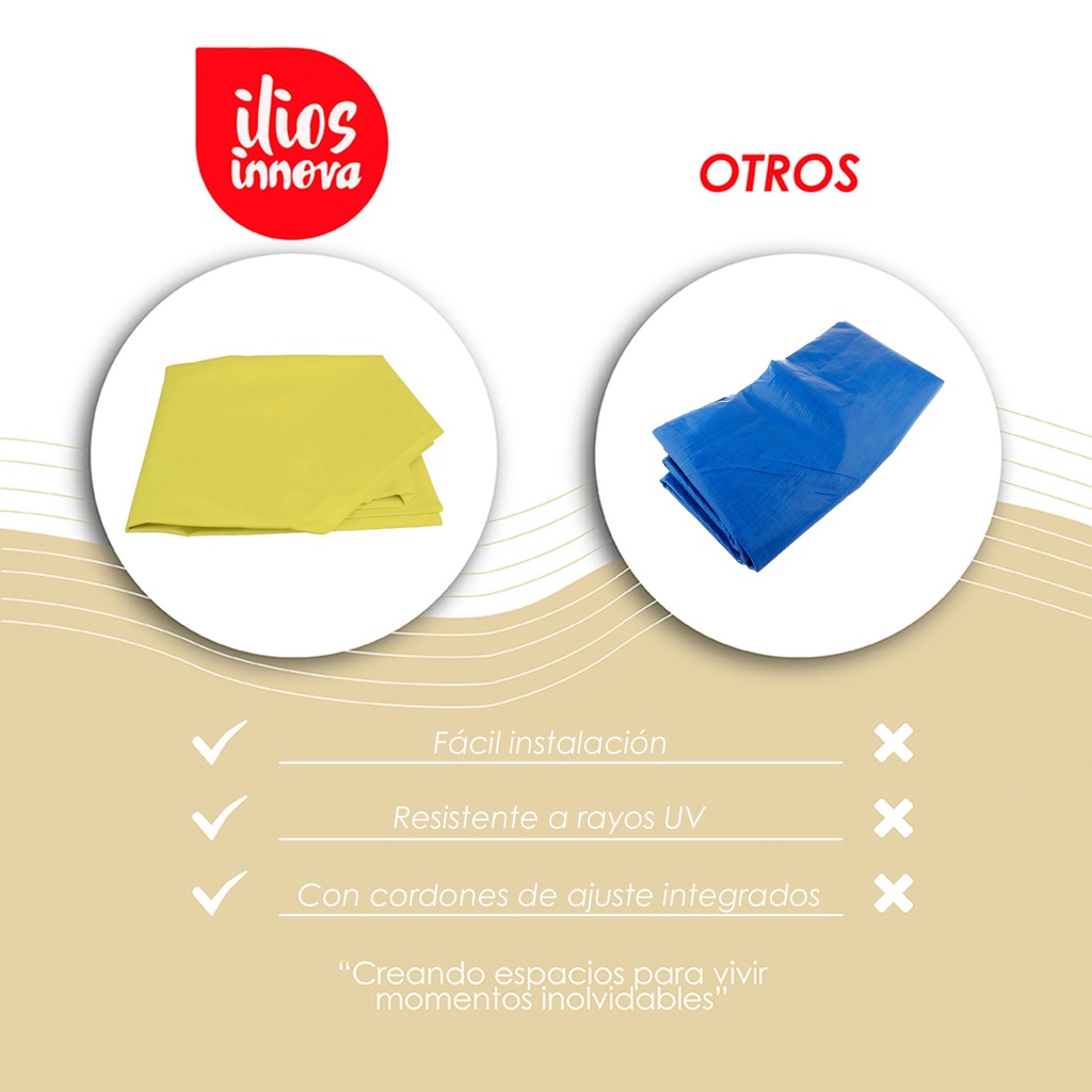 Lona 3x4.5 600D Amarilla