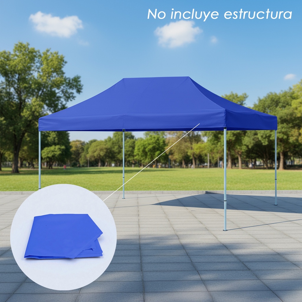 Lona 3x4.5 600D Azul