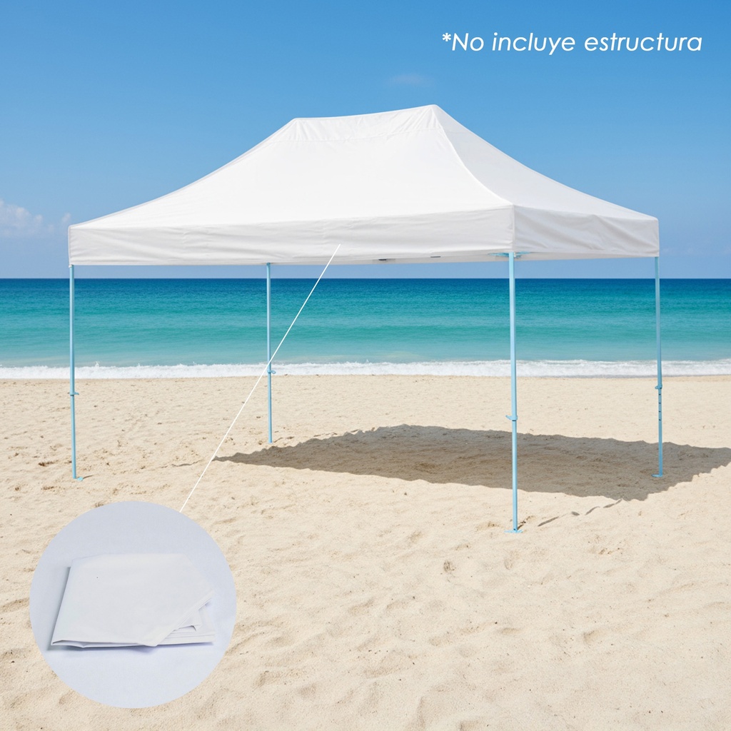 Lona 3x4.5 600D Blanca