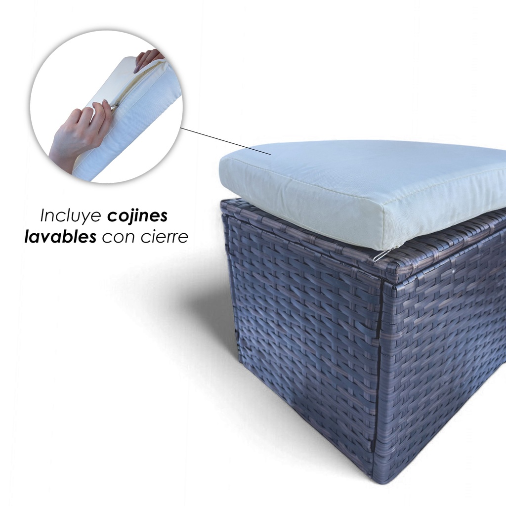 Sala Comedor para jardín Esquinera Ilios Innova color café