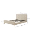 Base Con Cabecera Cama-014 de Madera Queen