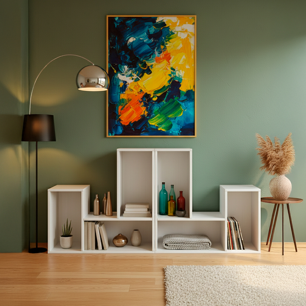 Kit de 2 Librero Modular de 3 cubos Blanco  