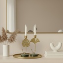 4 Portavelas Color Dorado