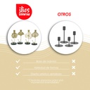 4 Portavelas Color Dorado