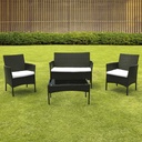 Sala de jardín (Negro con blanco)