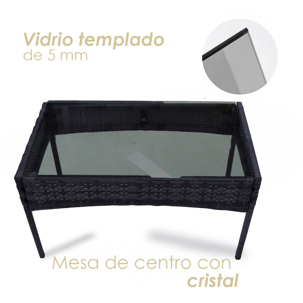 Sala de jardín (Negro con blanco)