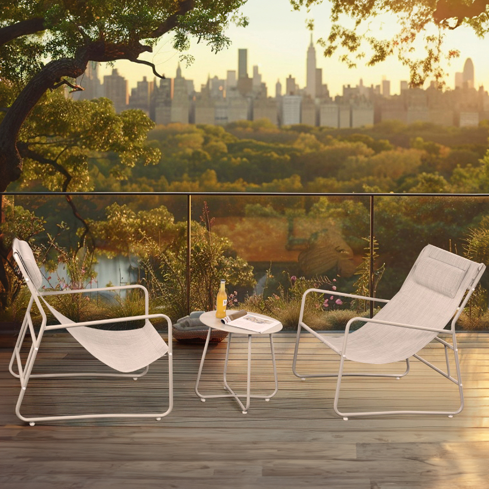 Sala de jardín de 3 pzs Blanco