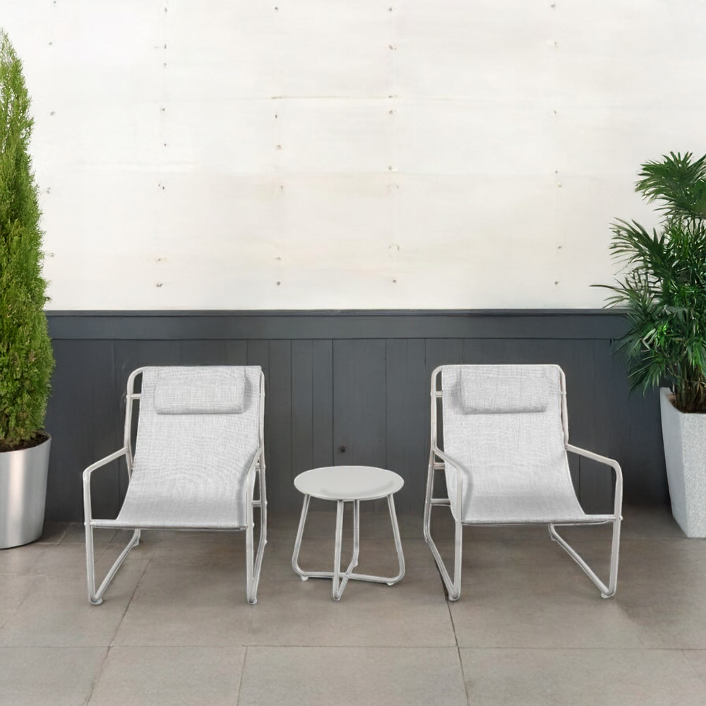 Sala de jardín de 3 pzs Blanco