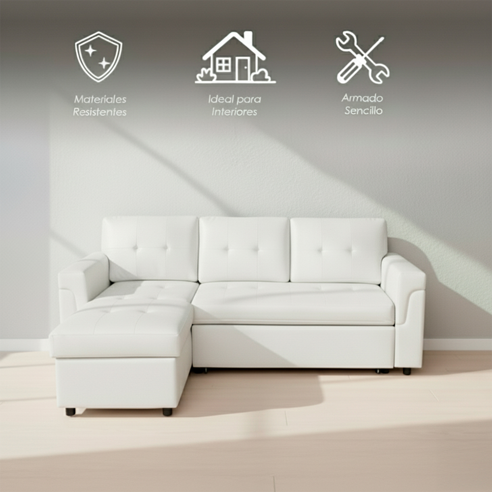  Sofá Cama Kairo Blanco