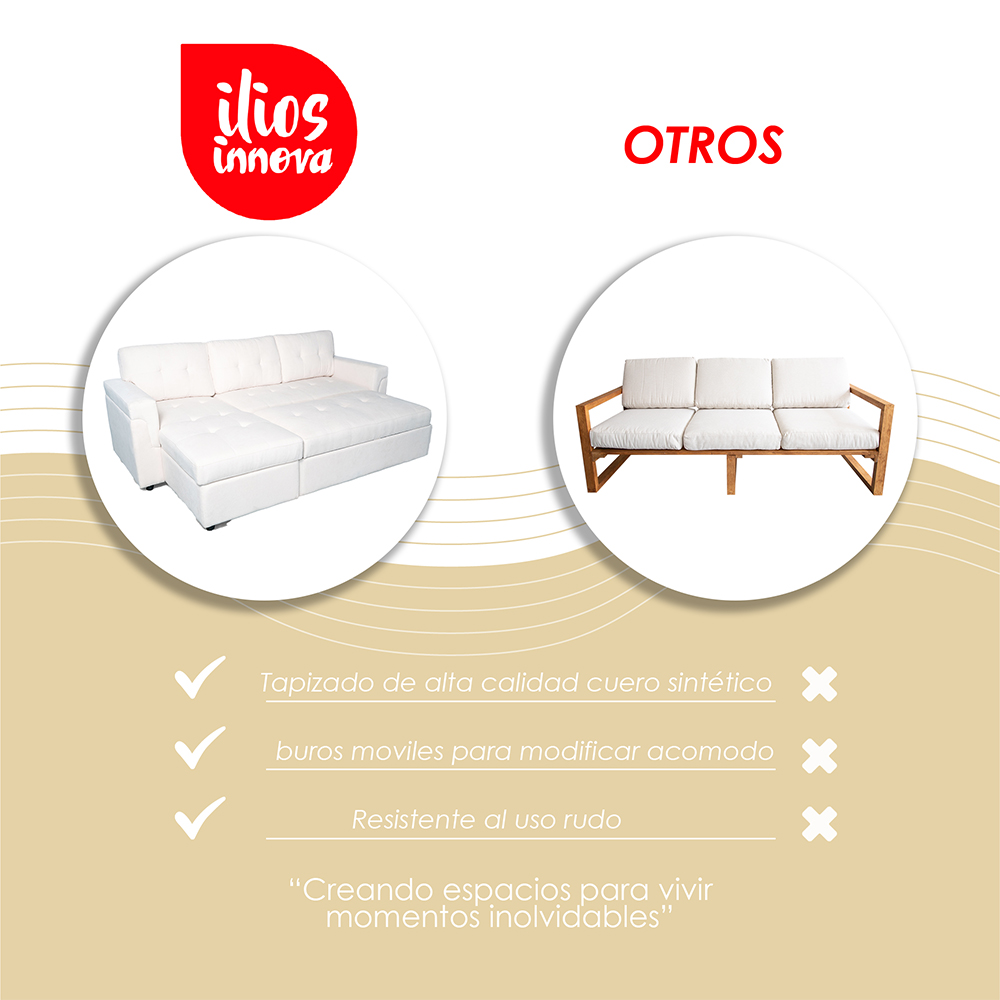  Sofá Cama Kairo Blanco