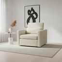 Sofá Cama Individual Malta Beige