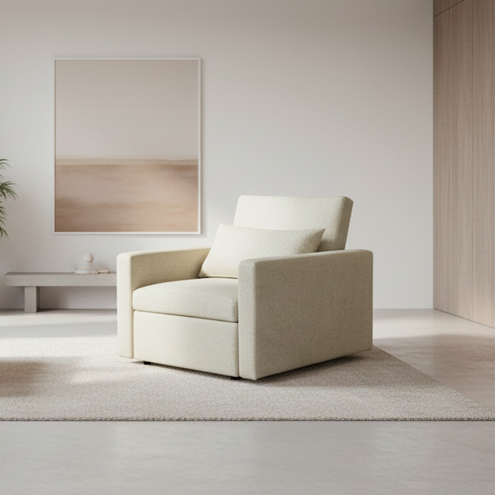 Sofá Cama Individual Malta Beige