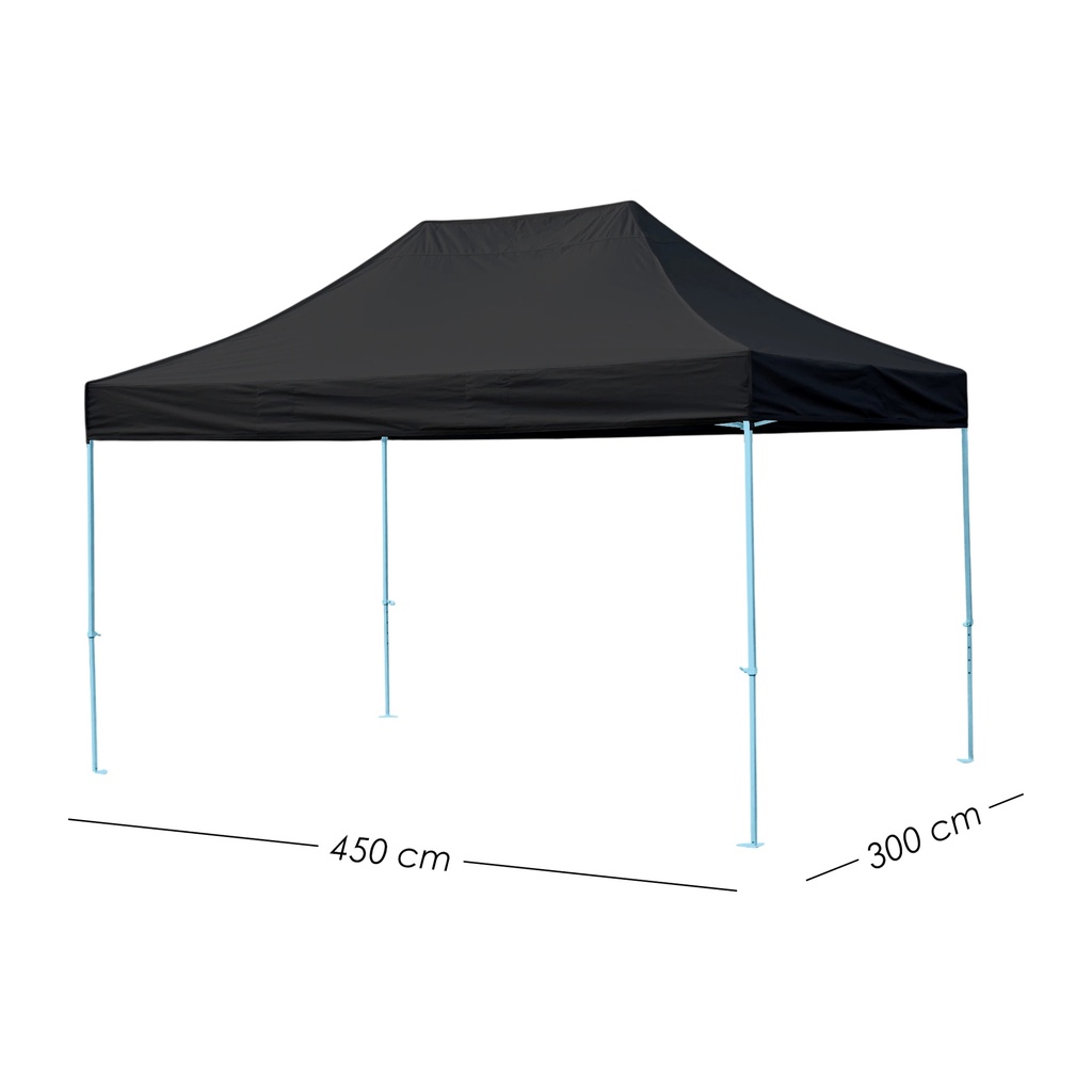 Toldo Plegable 3x4.5 Negro