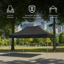 Toldo Plegable 3x4.5 Negro