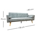 Sofá Cama Marin Gris