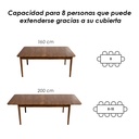 Mesa de Comedor Extensible Olmo