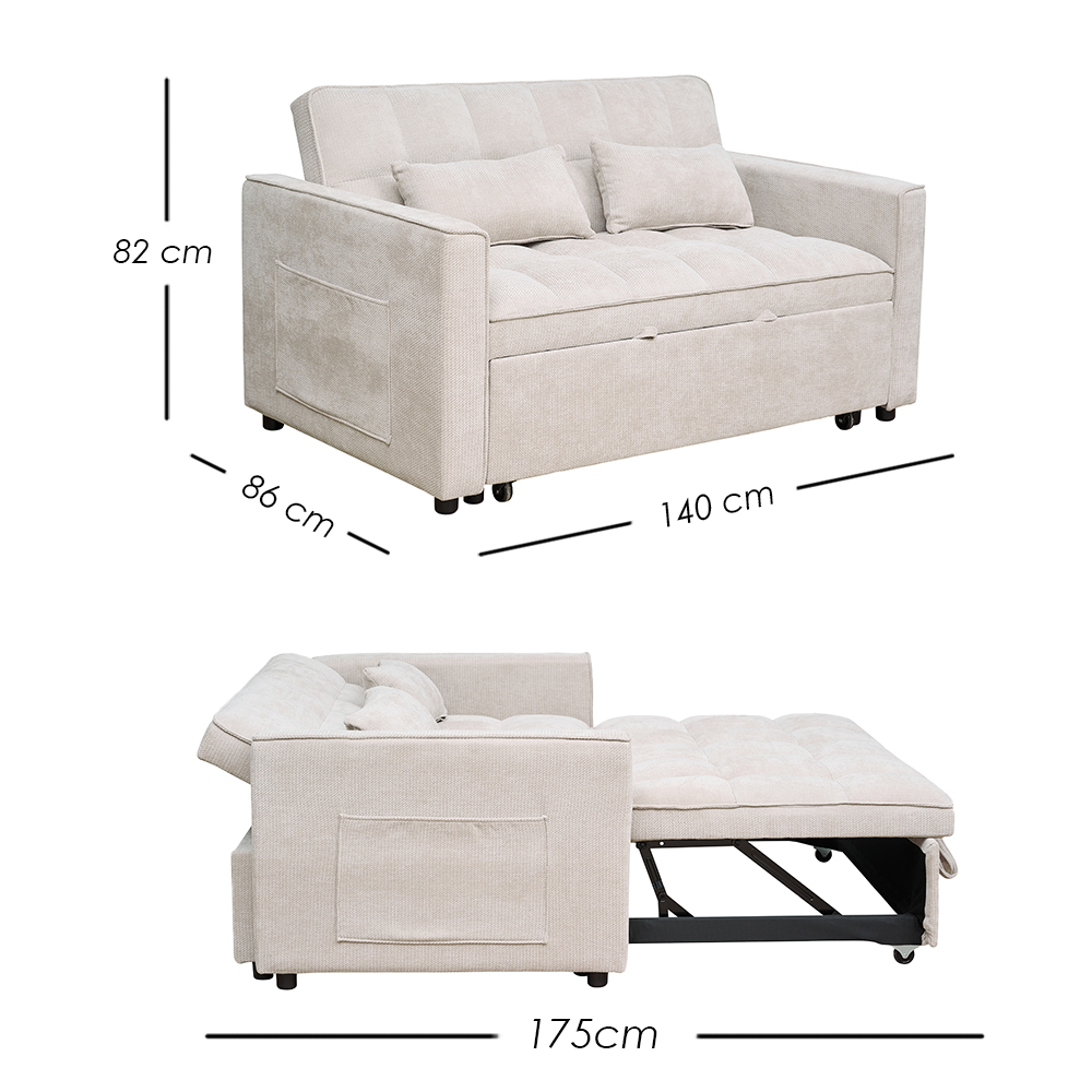  Sofá Cama Nova Beige