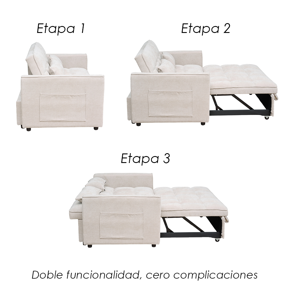  Sofá Cama Nova Beige