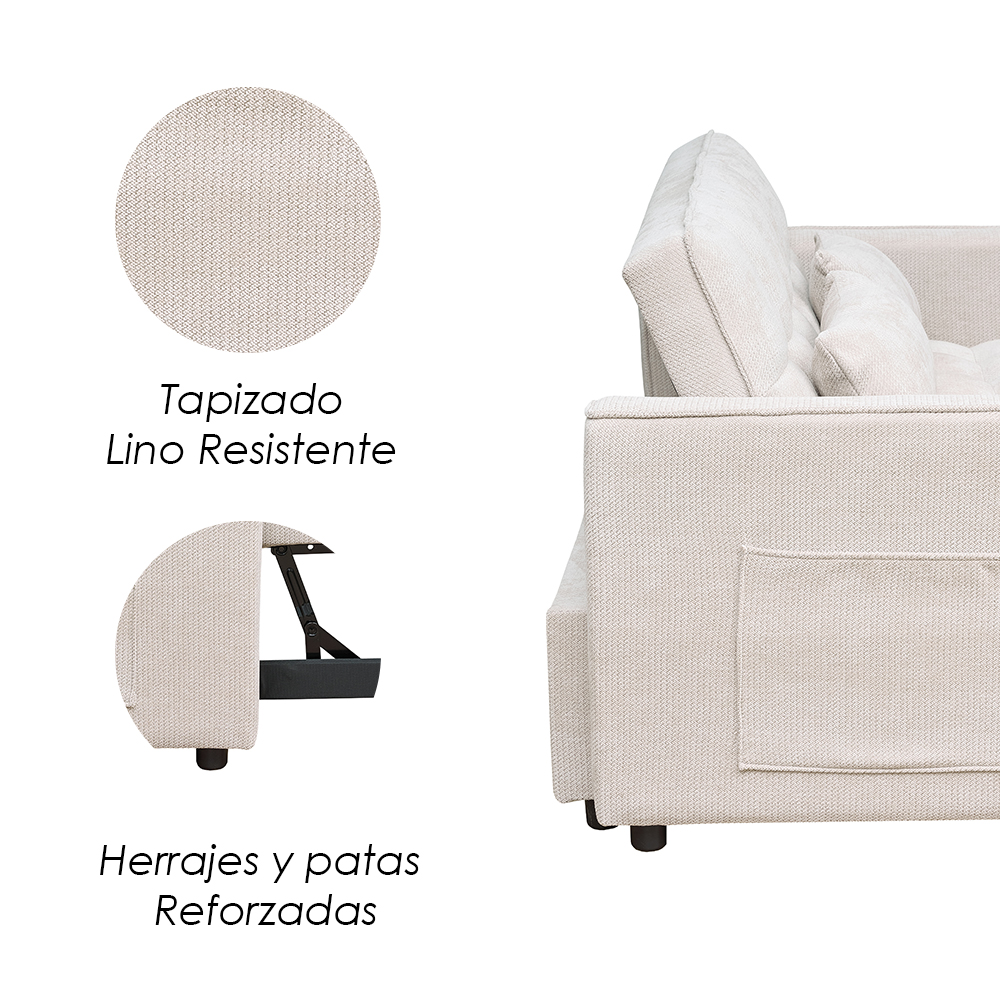  Sofá Cama Nova Beige
