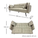 Sofá Cama Zen Gris