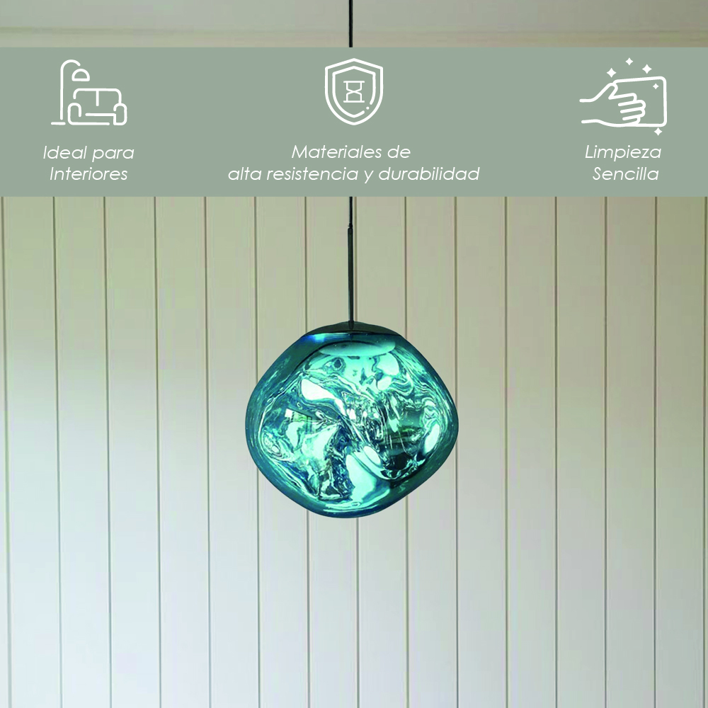 Lámpara Colgante Lava 20 Color Azul