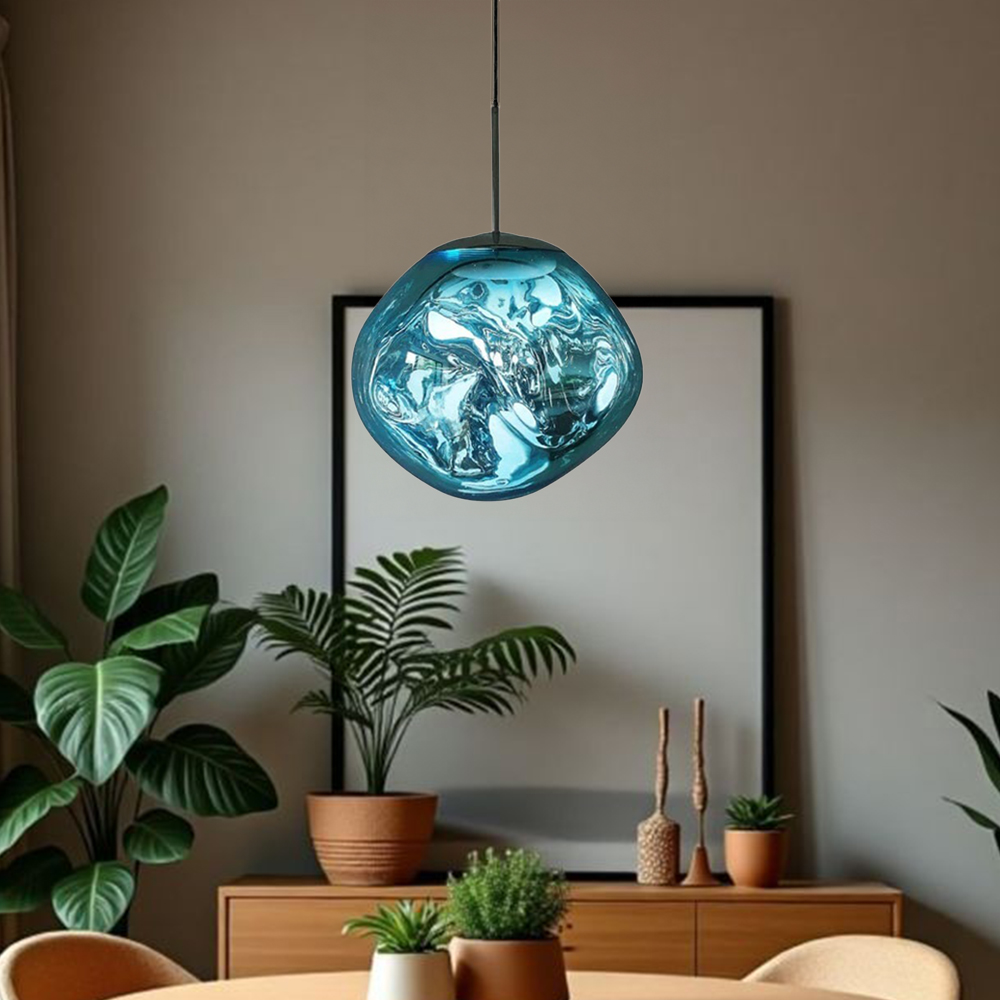 Lámpara Colgante Lava 20 Color Azul