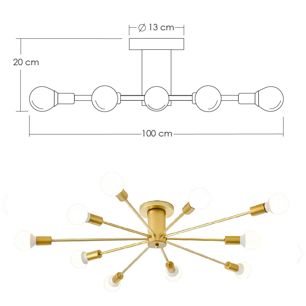 Lámpara colgante 2246 10 G