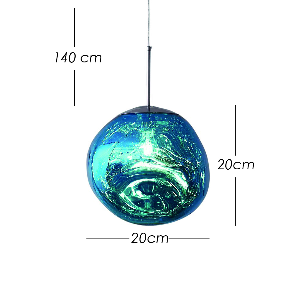Lámpara Colgante Lava 20 Color Azul