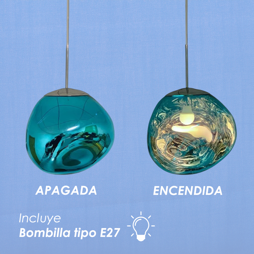 Lámpara Colgante Lava 20 Color Azul