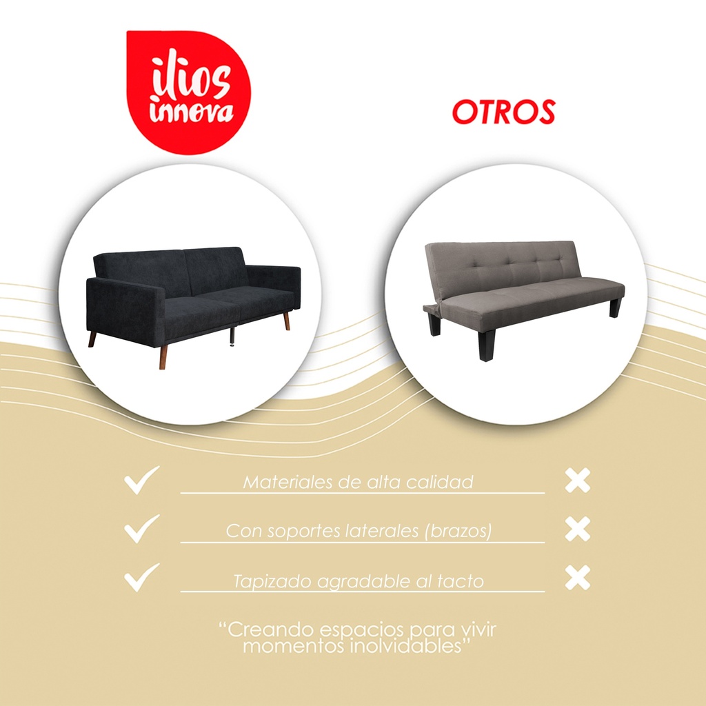 Sofá Cama Aren Negro