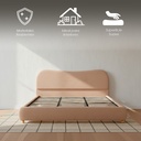 Base con Cabecera 3861 Beige King Size