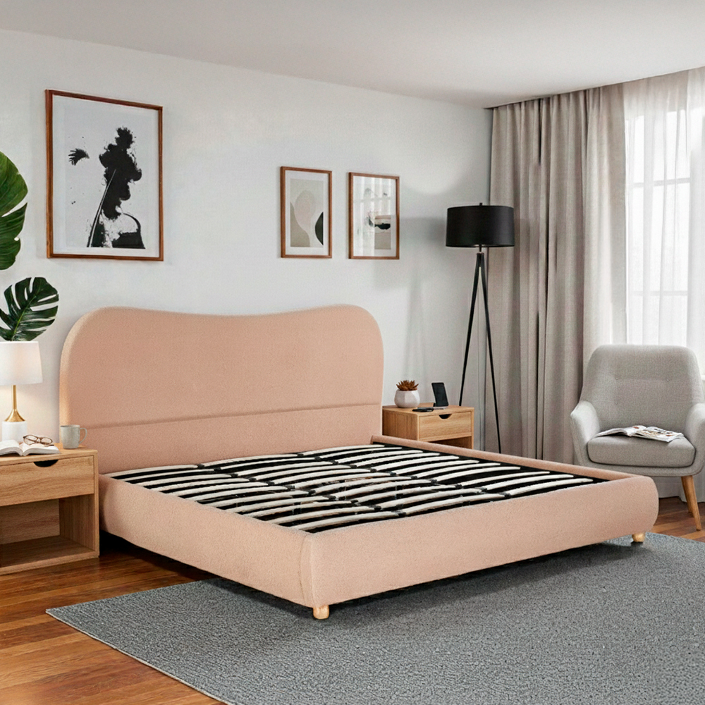 Base con Cabecera 3861 Beige King Size