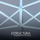 Toldo Plegable con Paredes 2x2 Azul