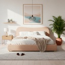 Base con Cabecera 3861 Beige King Size