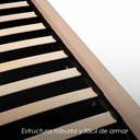 Base con Cabecera 3861 Beige King Size