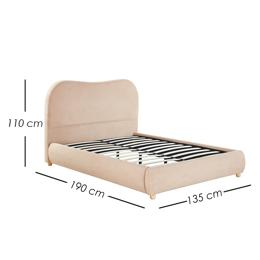 Base con Cabecera 3861 Beige Matrimonial