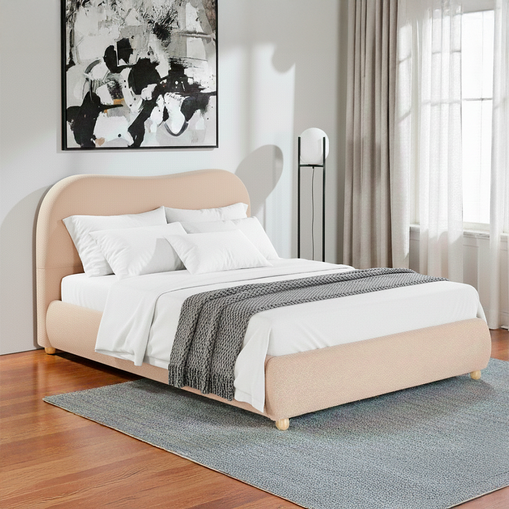 Base con Cabecera 3861 Beige Matrimonial