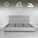 Base con Cabecera 5460 Gris King Size 