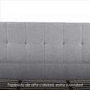 Base con Cabecera 5460 Gris King Size 