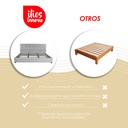 Base con Cabecera 5460 Gris King Size 