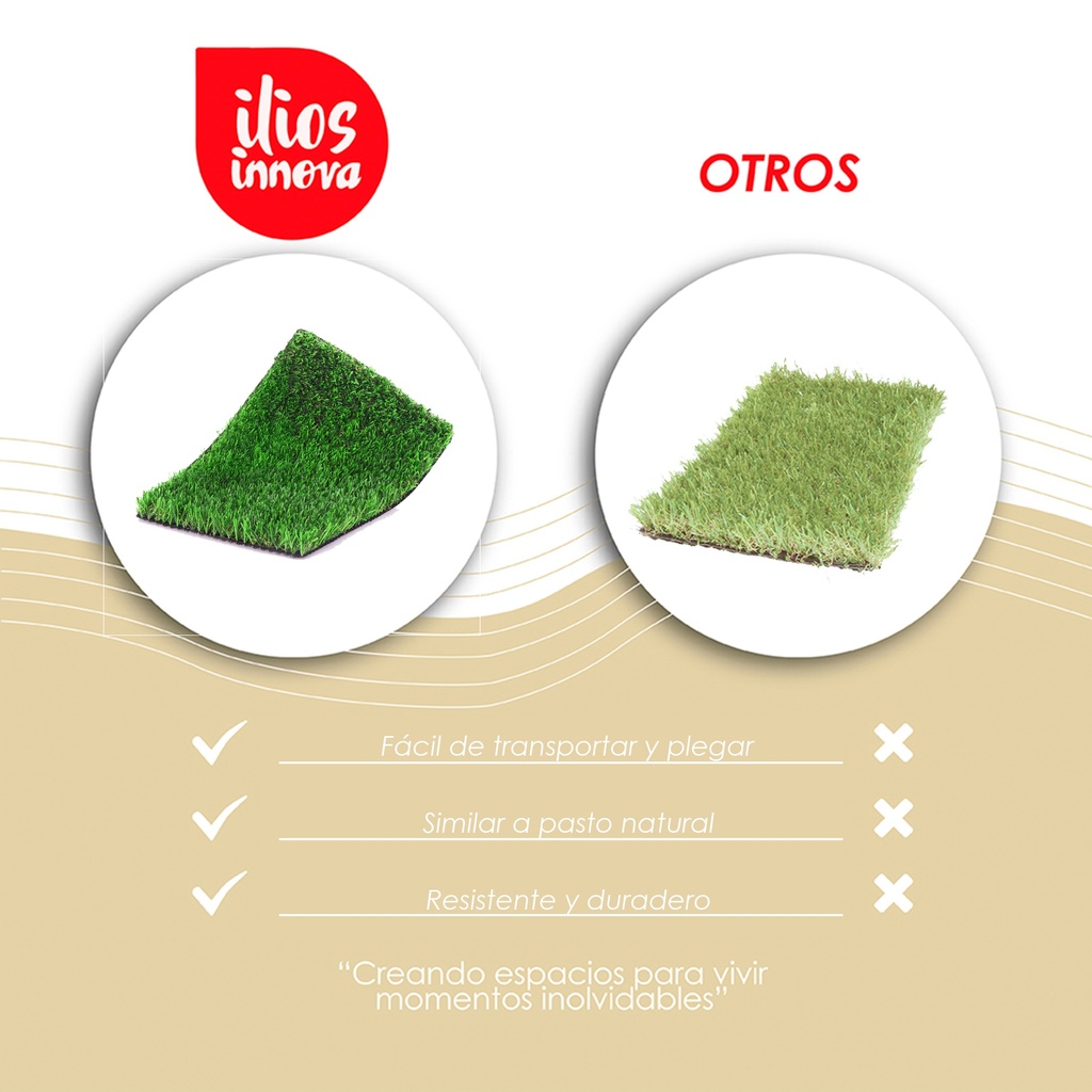 4 Mts Pasto Sintetico 40mm