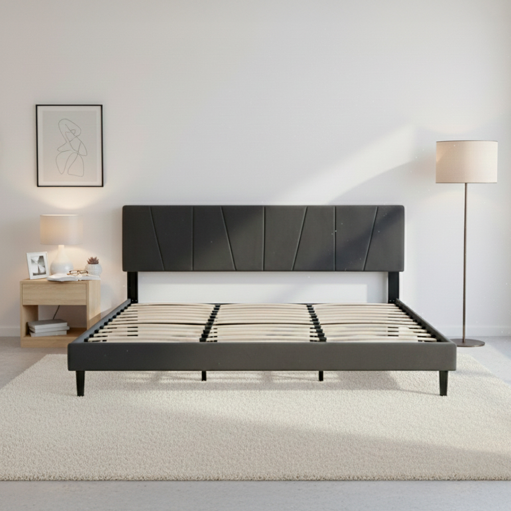 Base con Cabecera 5465 Negro King Size