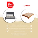 Base con Cabecera 5465 Negro Matrimonial