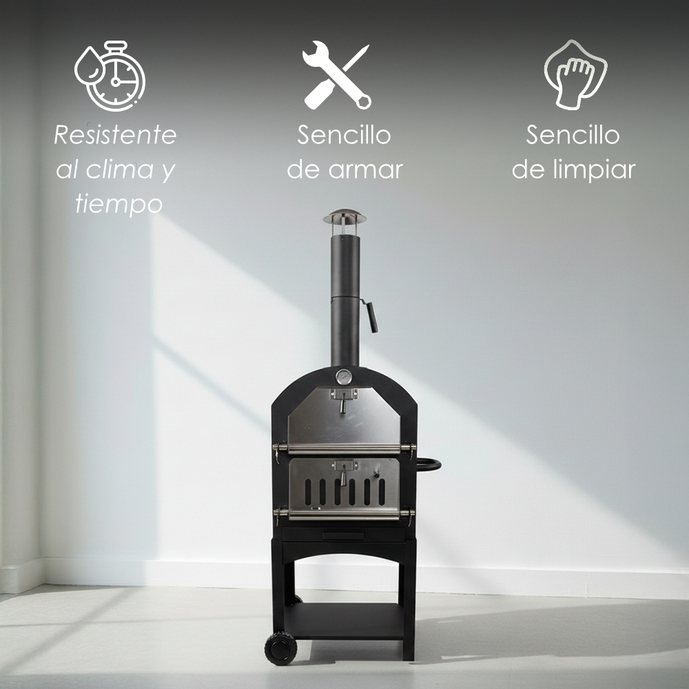 Horno Vesuv para Pizza de Carbón y Leña