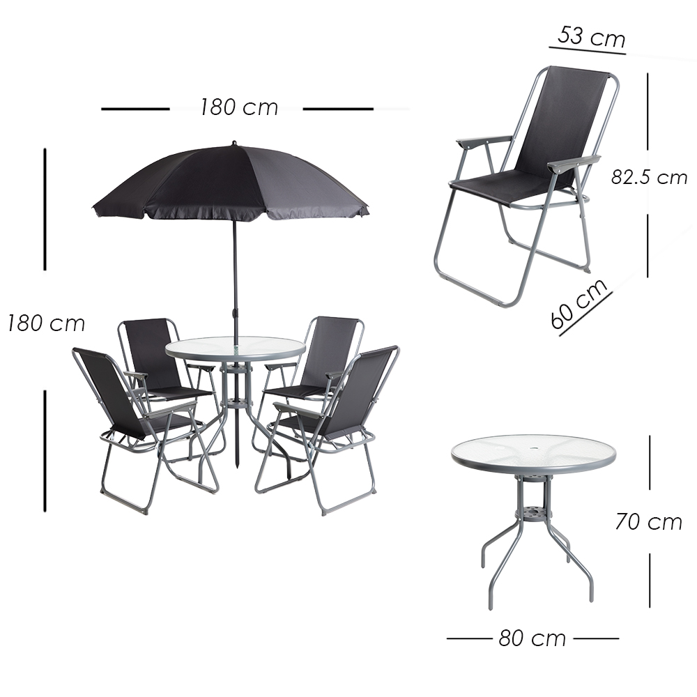 Comedor de Exterior Jardín 6 Piezas