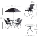 Comedor de Exterior Jardín 6 Piezas